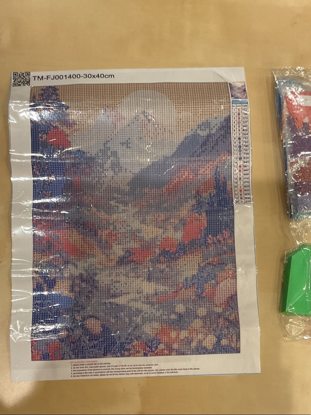 Diamond art Mountain Japan scene 30x40